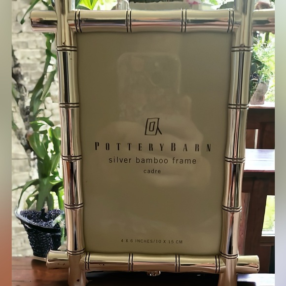 Pottery Barn Other - Pottery Barn Silver Bamboo Frame 4x6